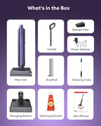 Ultenic Cordless Vacuum Mop Combo Cleaner, 60Min Runtime For Wet&Dry Messes