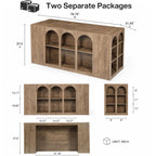 Tribesigns Large Craft Table with Storage Compartments & Spacious Worktop