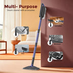 Steam Mop 6-in-1 Multi Accessories, Lager Removable Water Tank, 23FT Power Cable, Lightweight, Steam Cleaner for Floor Cleaning, Hardwood(Orchid)