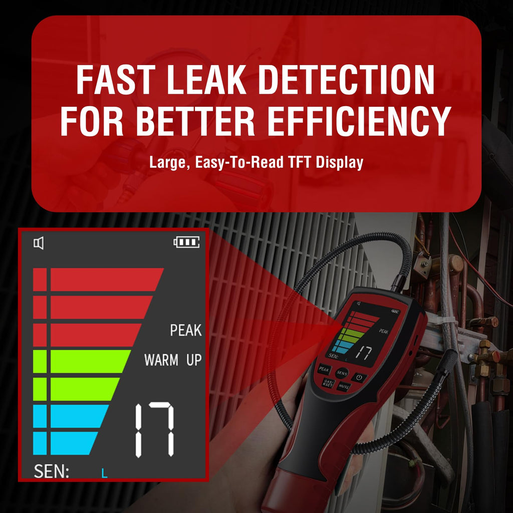 ALD-200PRO Professional Refrigerant Leak Detector for HVAC System