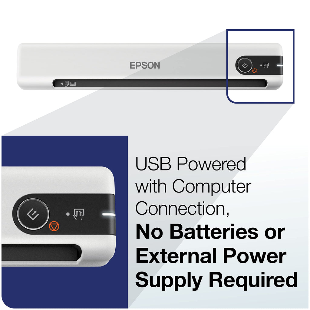 Epson DS-70 Portable Document Scanner Mobile Single-Sheet Scanner