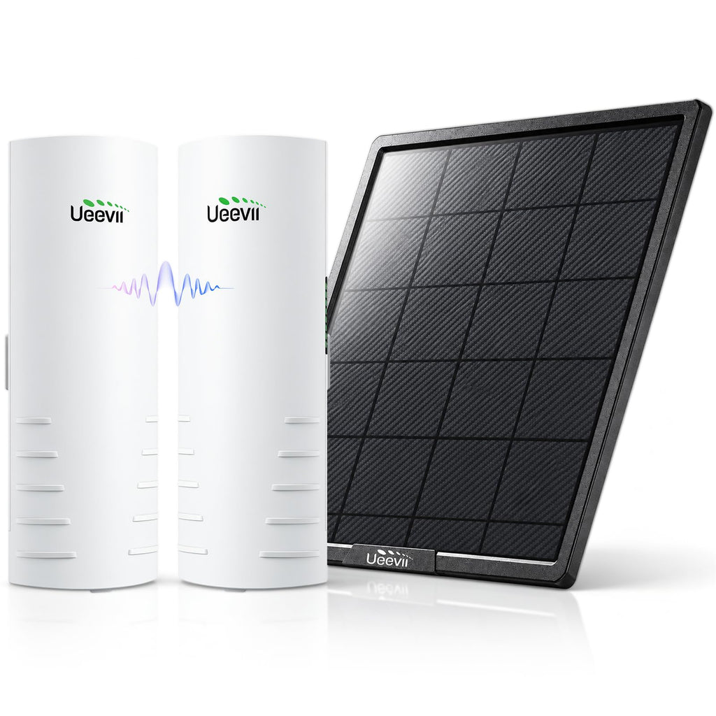 UeeVii 5.8G Point to Point Wireless Bridge Kit with Solar Panel CPE452