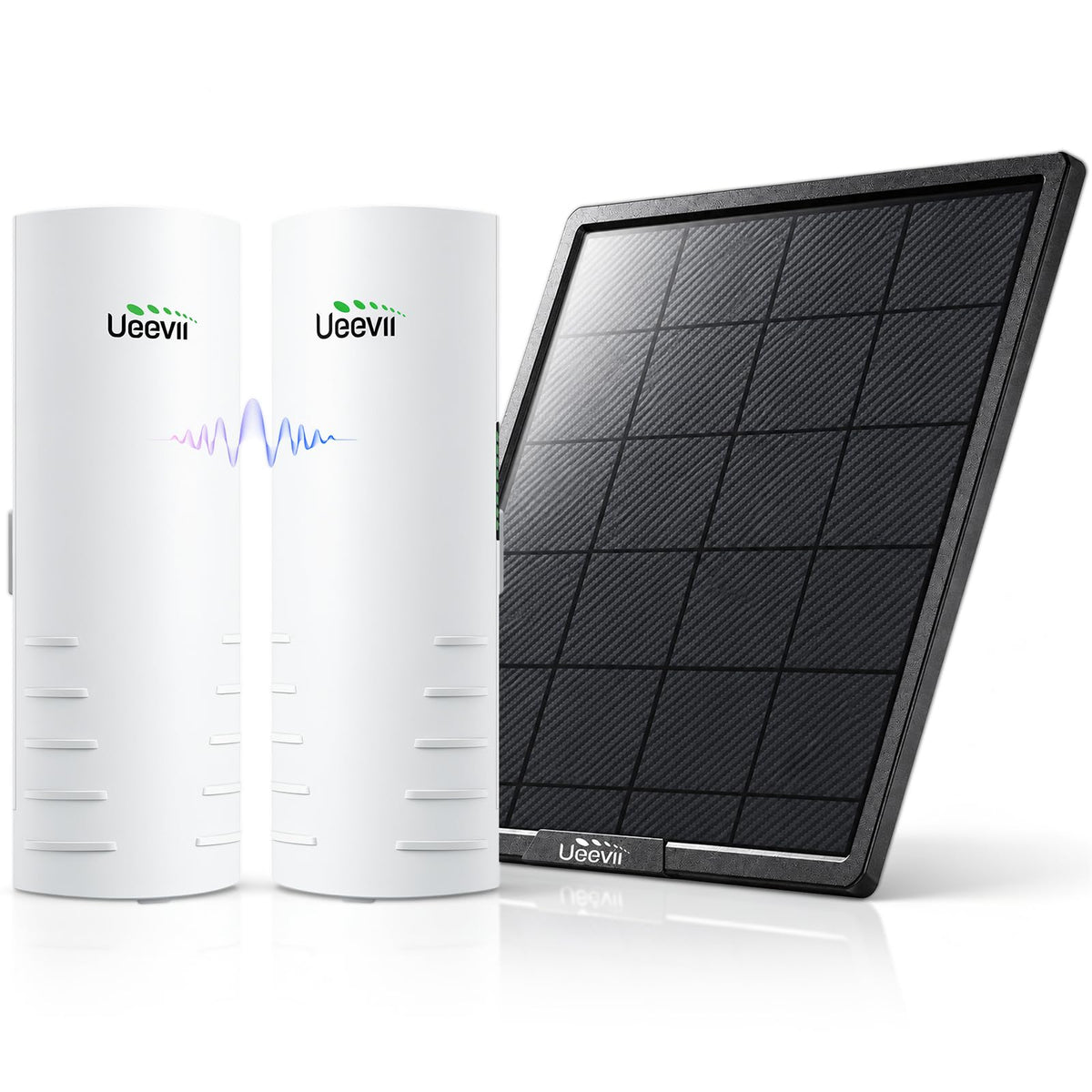 UeeVii 5.8G Point to Point Wireless Bridge Kit with Solar Panel CPE452