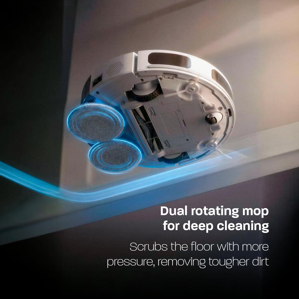 V50 PRO Robot Vacuum and Mop, 10,000Pa Suction, Self-Emptying Base, 360° LiDAR Navigation, Dual Rotating Mops, App/Alexa/Google Control, Ideal for Pet Hair, Carpet & Hard Floors