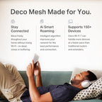 TP-Link Deco 7 BE23 Dual-Band BE3600 WiFi 7 Mesh Wi-Fi System, 3-Pack