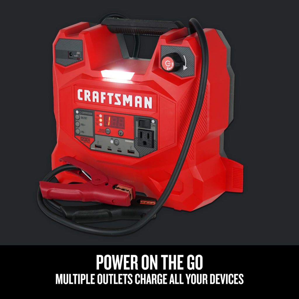 CRAFTSMAN Car Battery Jump Starter & Power Station, 12V – CMXCESM256