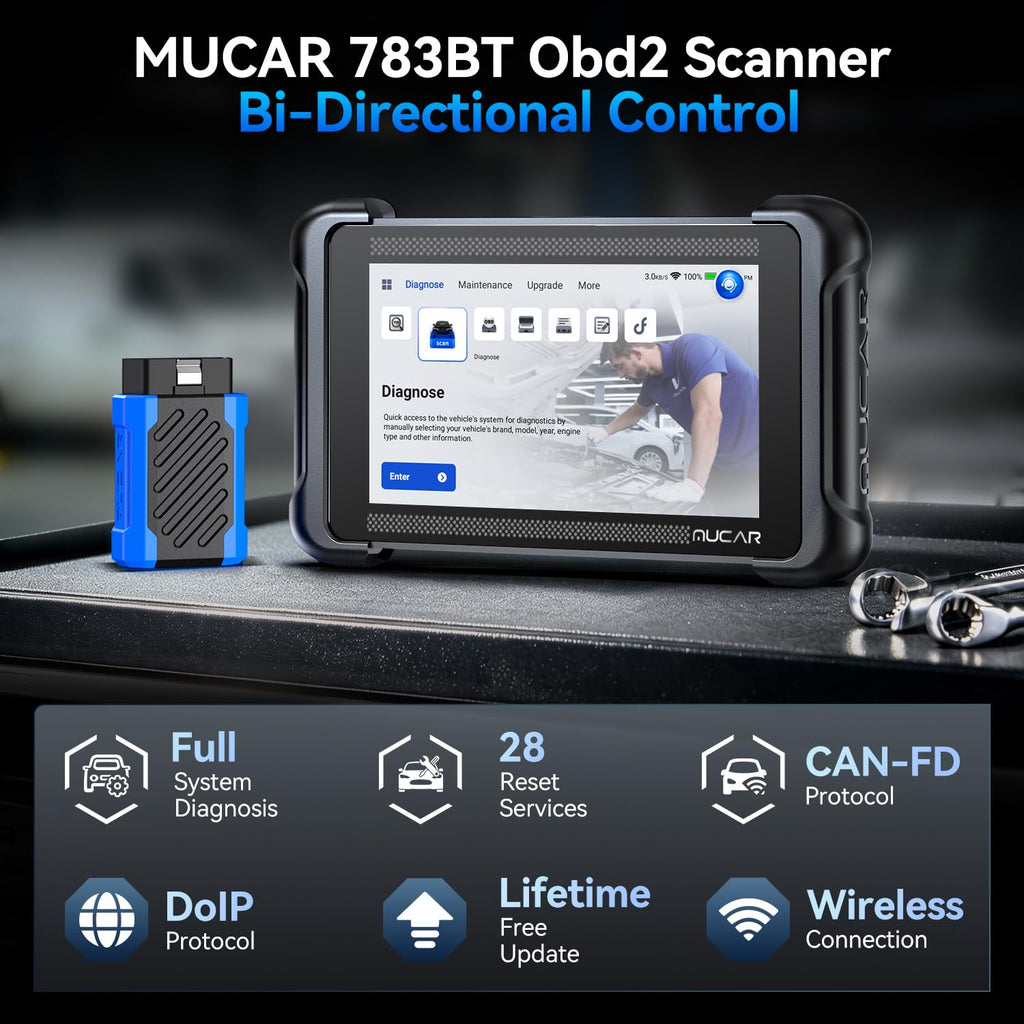 MUCAR 783BT Bidirectional Full System OBD2 Scanner Diagnostic Tool