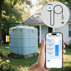 Moray Smart WiFi Water Level Sensor, 10m Long Range Ultrasonic Liquid Level Gauge, Water Tank Monitor, High Accuracy, Automatic Alarm Indicator, Tuya Smart Life App, IP67 Waterproof (ME202W 10m)