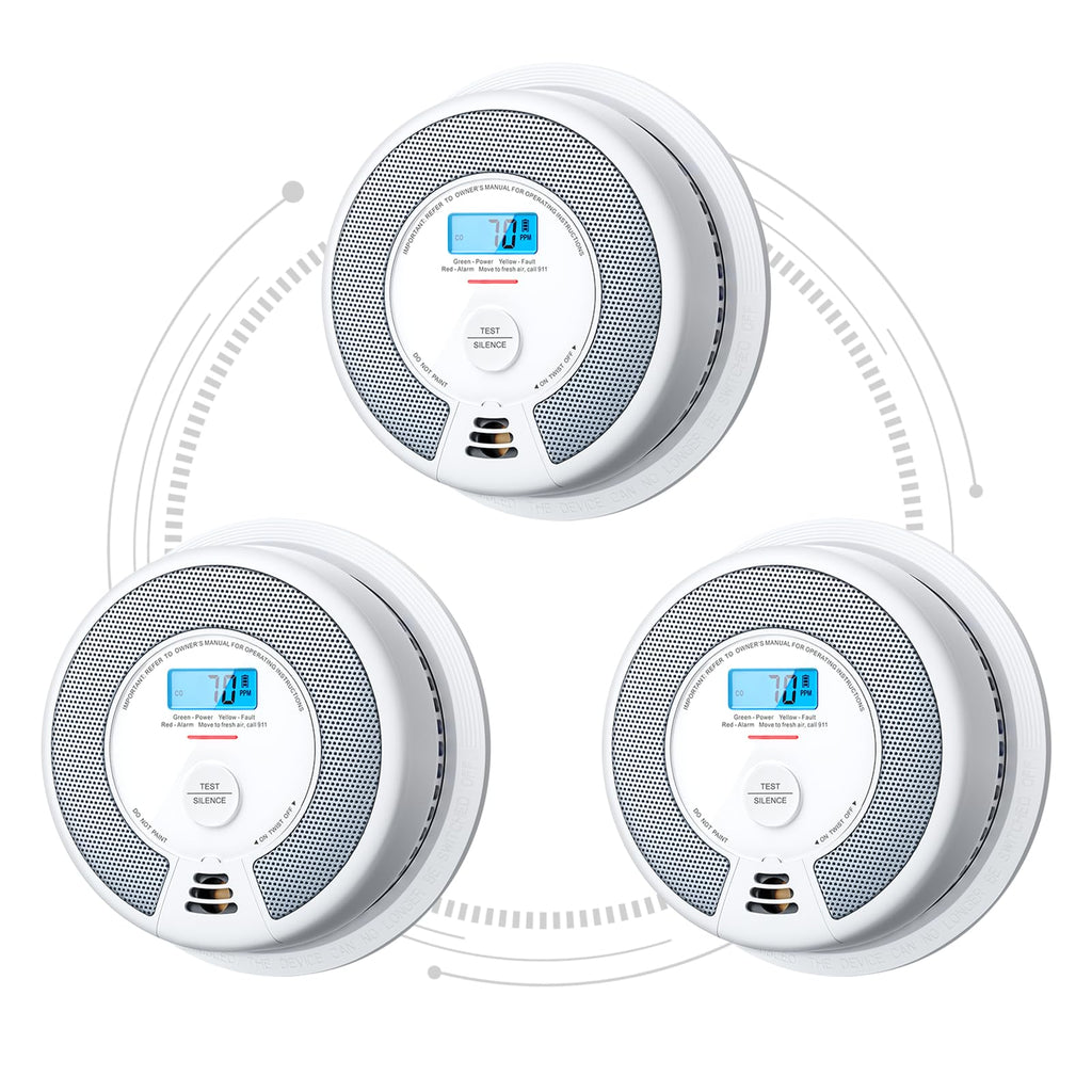 X-Sense Interconnected Smoke and CO Detector, SC07-W, 6-Pack