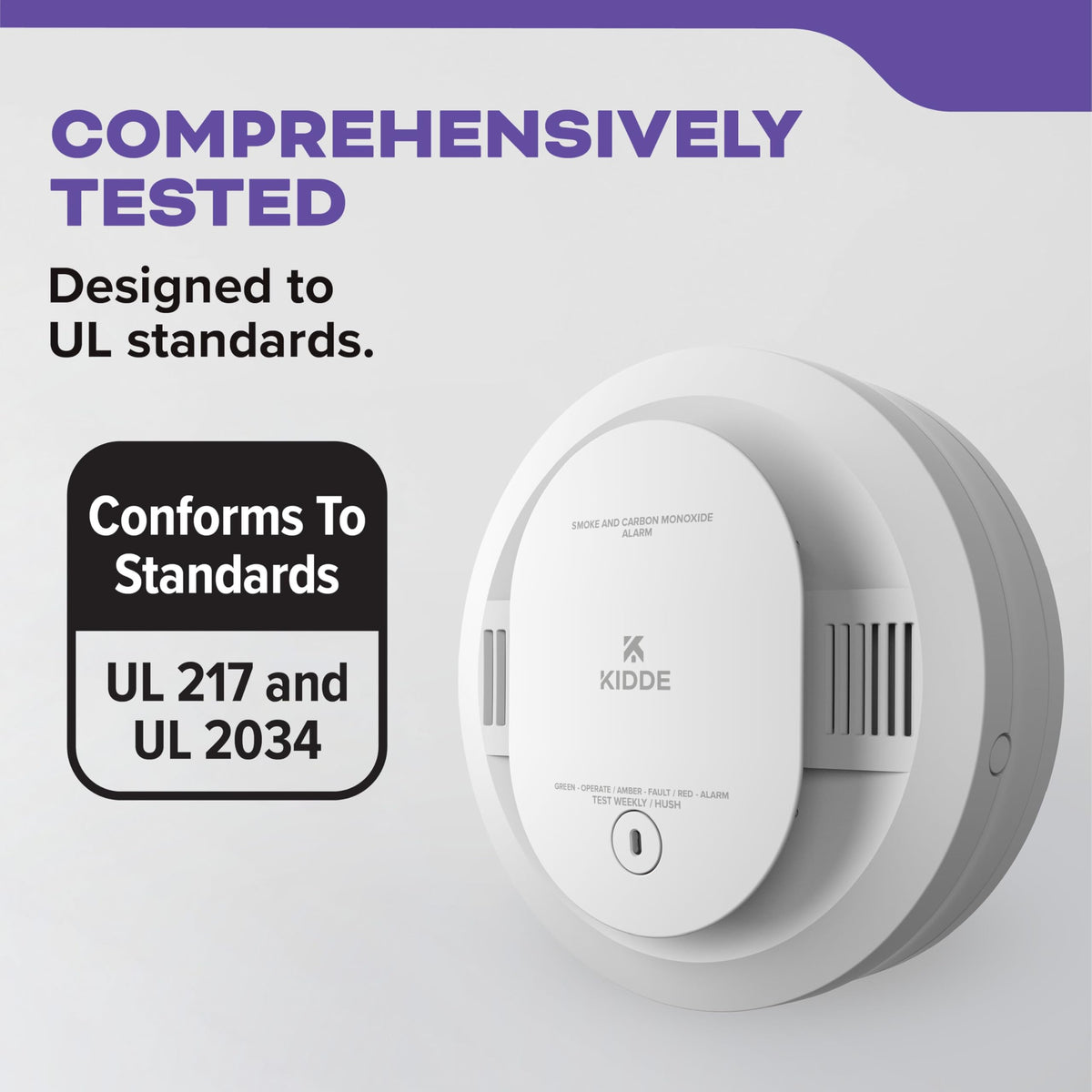 Kidde Smoke & Carbon Monoxide Detector, AA Battery-Powered, 30CUDR, 3 Pack