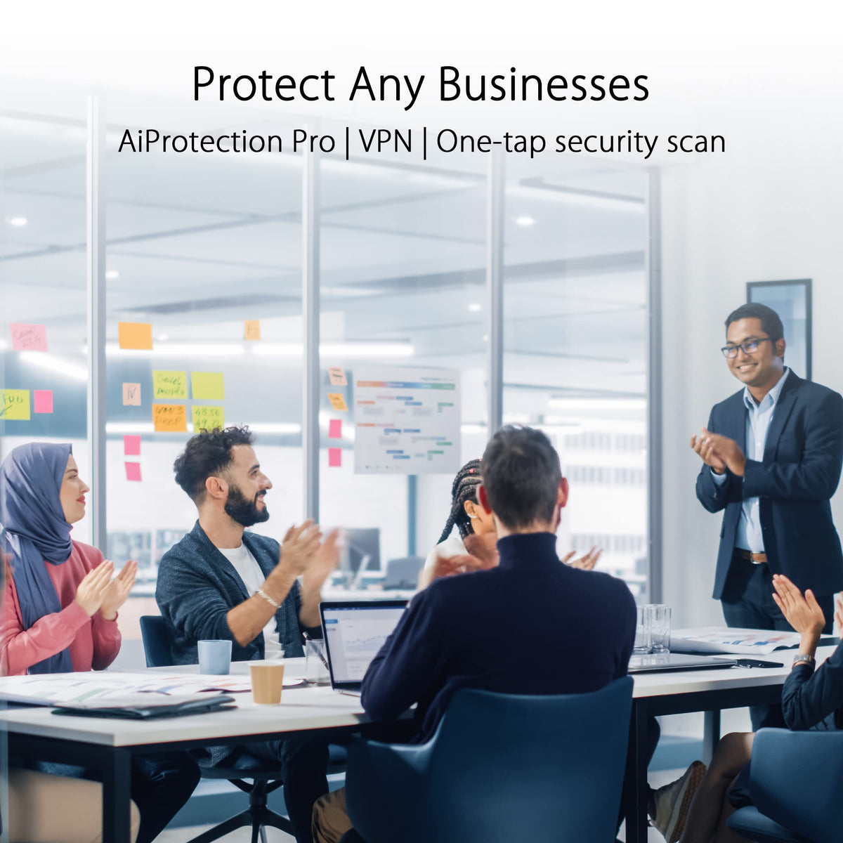 ASUS ExpertWiFi EBR63 AX3000 WiFi 6 Business Router - Custom Guest Portal & SDN, Easy Setup & Remote Management, Scalable with ExpertWiFi AIMesh, Free Commercial-Grade Security, VPN, VLAN
