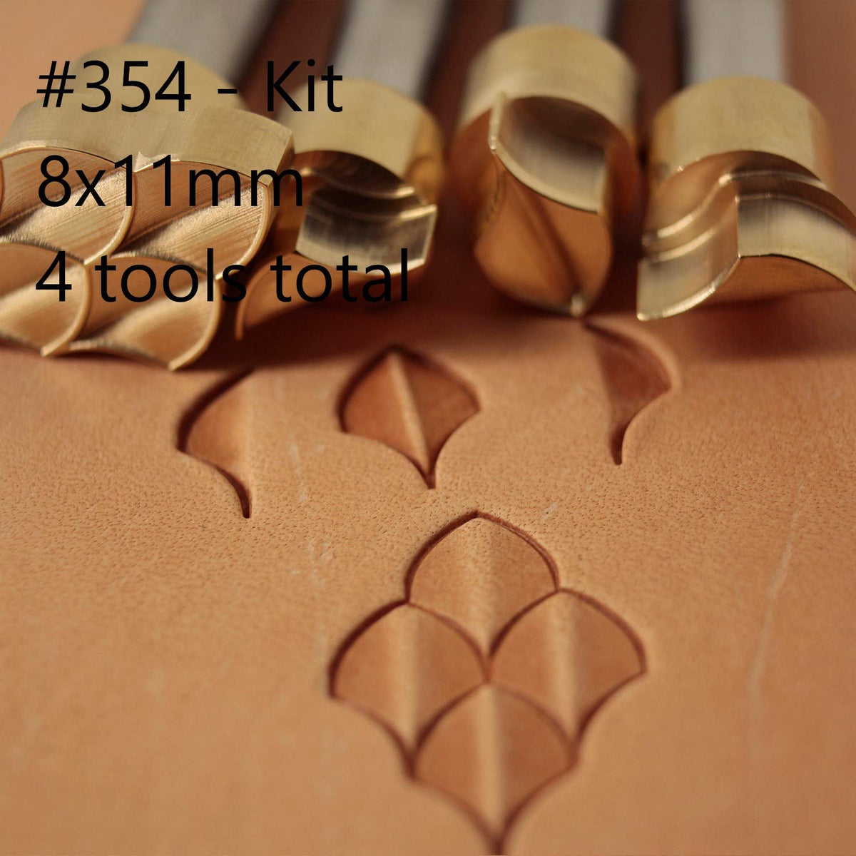 DandS ltd Leather Stamp Tool, Steel, Compatible with Mallet #354 Set