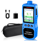Hydrogen Gas Detector 0-1000 PPM, 0.1 PPM High Accuracy H2 Monitor with 3 Types Alarm, Rechargeable Hydrogen Meter, Portable H2 Air Quality Meters with Temperature Humidity Tester