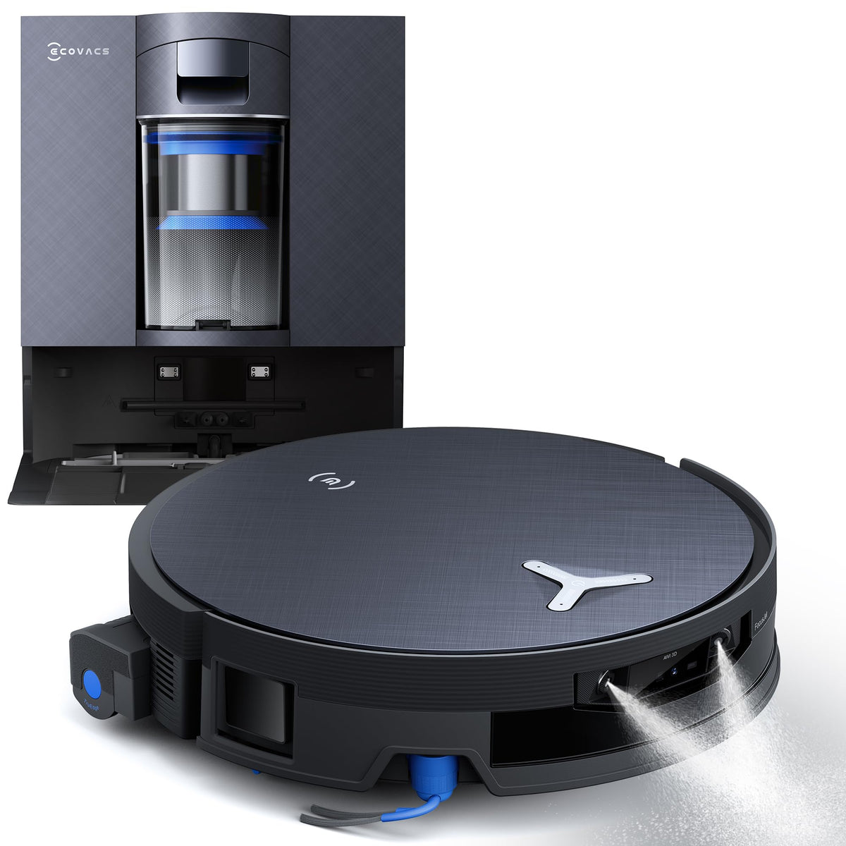 ECOVACS DEEBOT X12S OMNICYCLONE Robot Vacuum & Mop with OZMO Roller 3.0