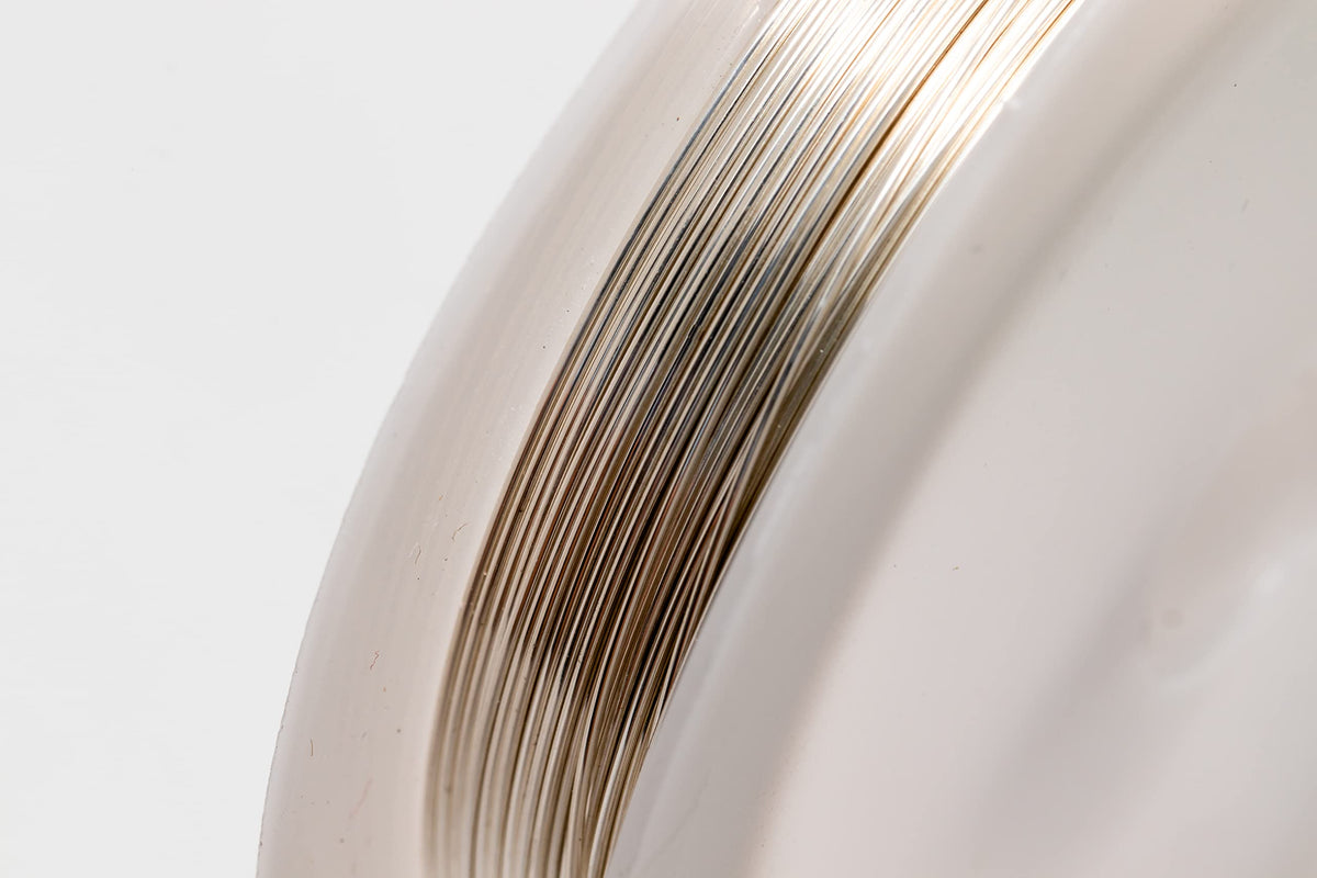 925 Sterling Silver Wire, 21 Gauge, Round, Half Hard, 25FT by CRAFT WIRE