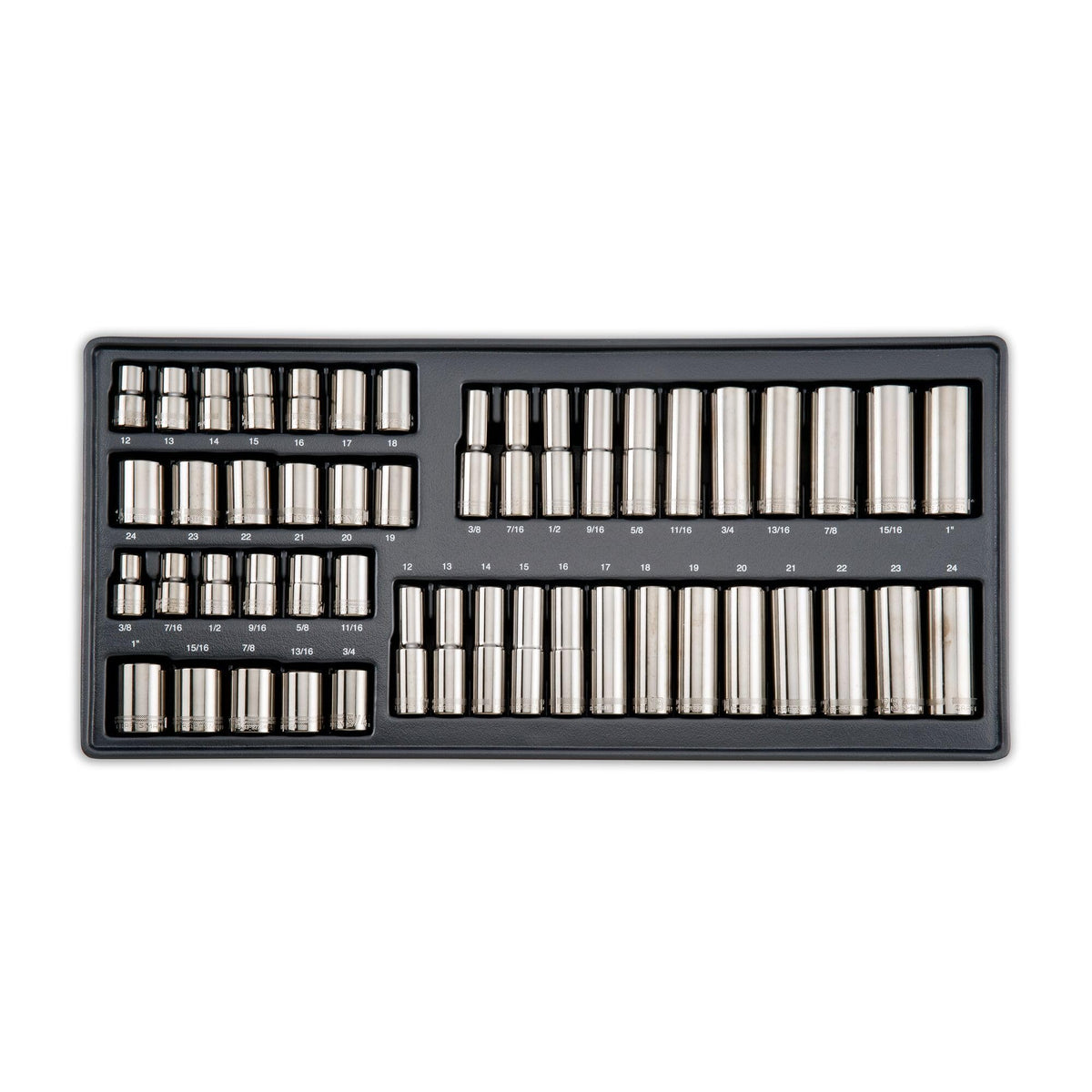 CRAFTSMAN OVERDRIVE 284-Piece Gunmetal Chrome Mechanics Tool Set, Standard SAE/Metric Socket Set, with Hard Case (CMMT99284)