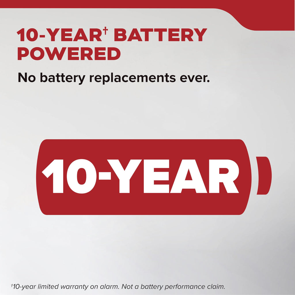 Kidde Smoke Detector, 10-Year Battery-Powered, 20SD10-V, 3 Pack