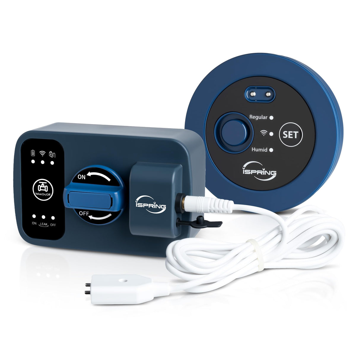 iSpring LS43 Water Leak Detector Alarm System, Automatic Shut-Off Valve and 2 Detection Sensors, Connects Up to 8 Sensor to Prevent Flooding, 3/4" NPT