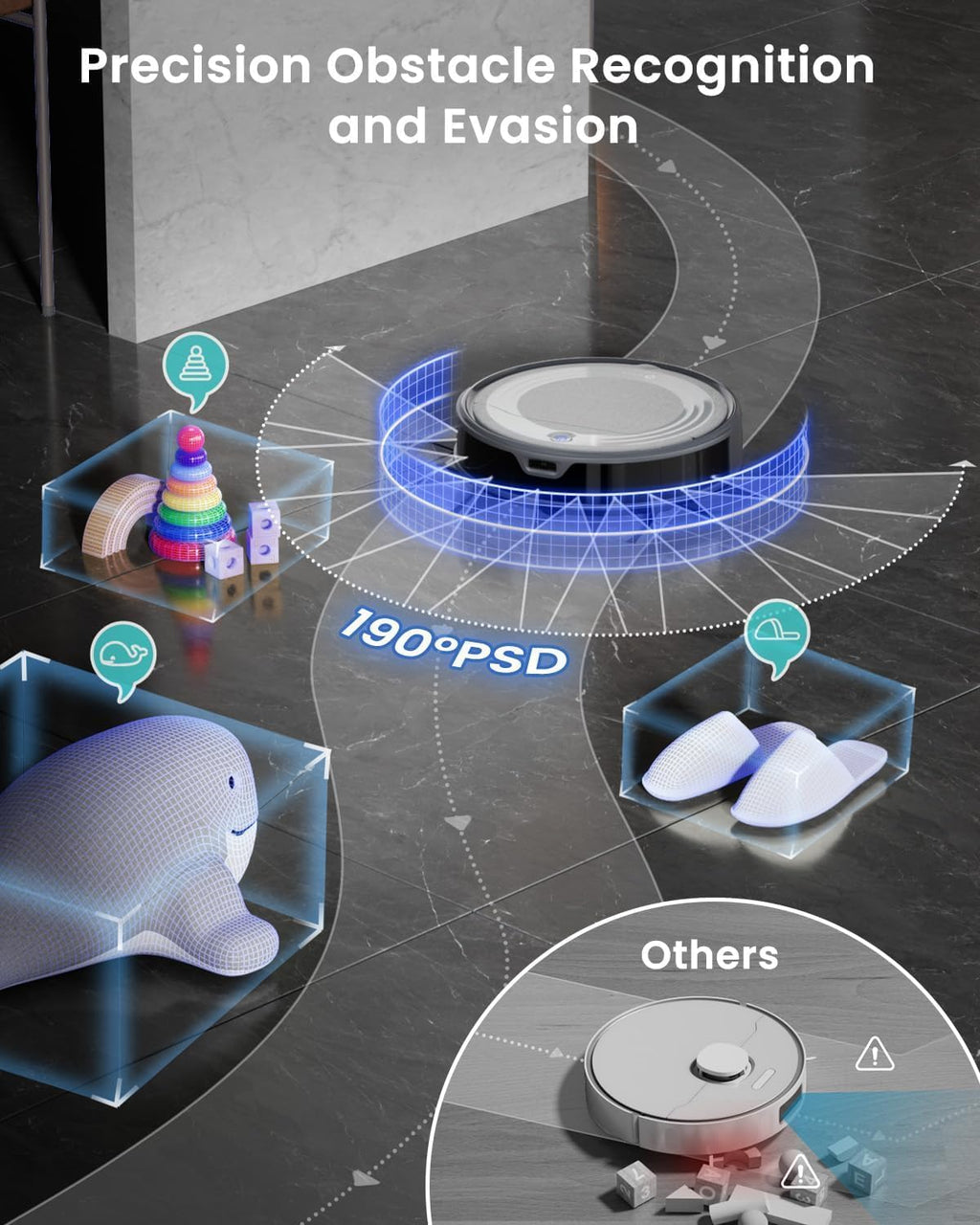 Lefant M310 Ultra Robot Vacuum and Mop, 6000Pa, with ToF LiDAR Navigation
