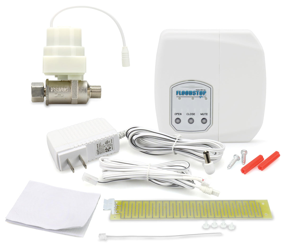 FloodStop Dishwasher/Toilet Leak Detector Kit, 3/8" Compression