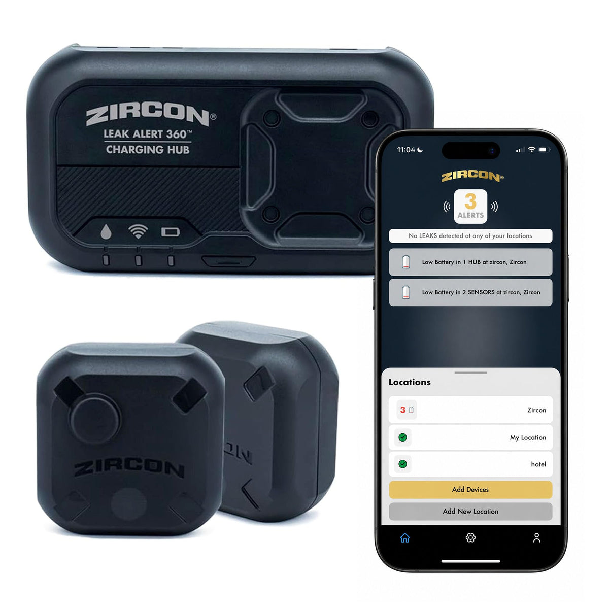 Zircon® Leak Alert 360™ 5-Sensor Expansion Kit for Leak Alert 360™ Kit