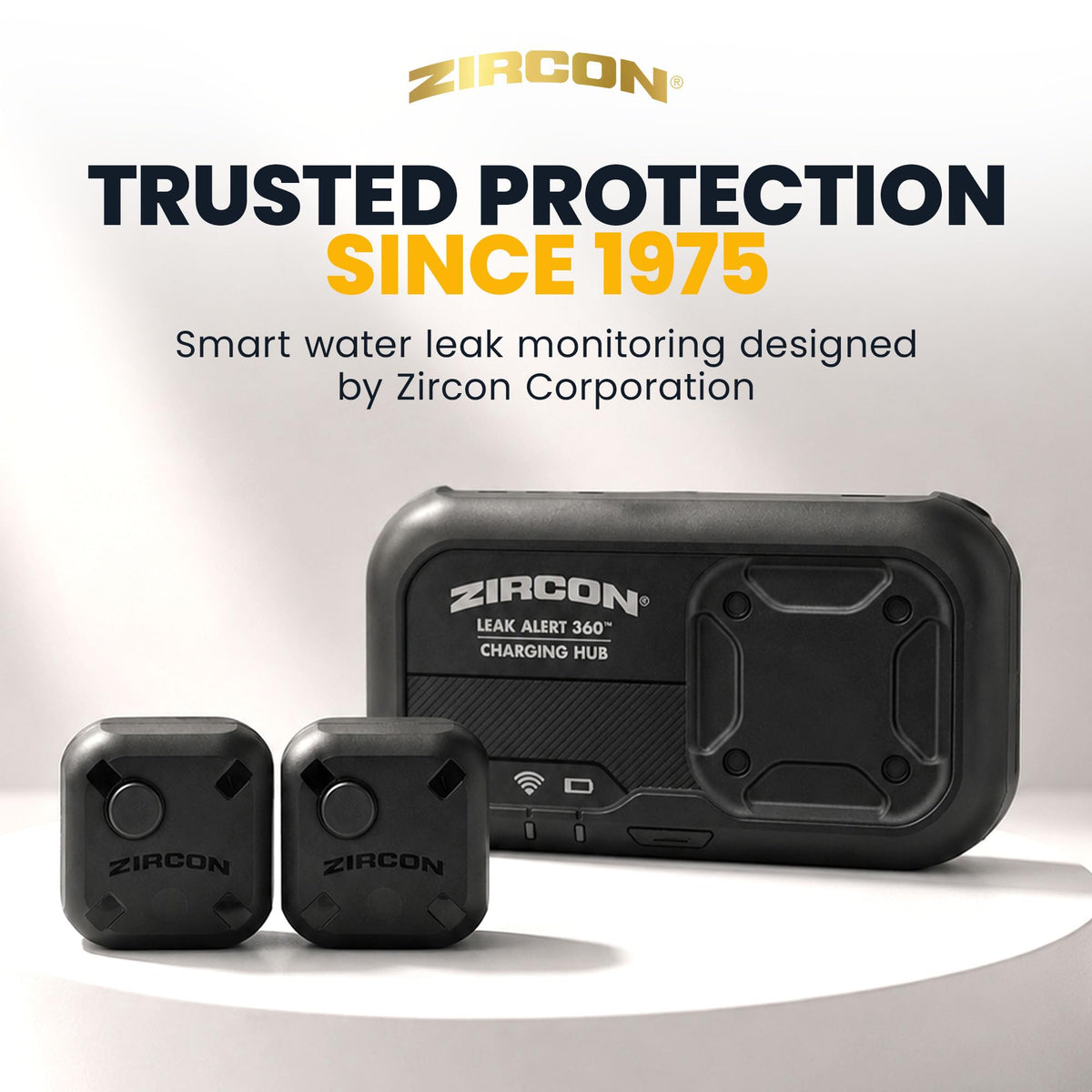 Zircon® Leak Alert 360™ Smart Water Leak Detector Kit, 2 Sensors, iOS Only