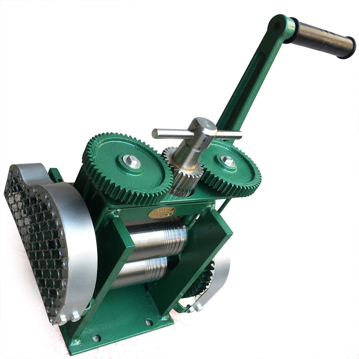 MuChaIOAK Rolling Mill Machine, Jewelry Rolling Mill Machine, Manual Combination Rolling Mill Flatten Machine Jewelry DIY Tool, Rollers Metal Wire Flat Jewelry Tool Green
