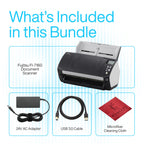 FI-7160 Fujitsu Document Scanner - Duplex - Scanners for Computers with 24V & USB 3.0 Cable, 8.5 X 14 in, 600 DPI, 60 PPM (Mono/Color), ADF, 4000 Scans Per Day (Renewed)