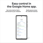 Google Nest WiFi Pro - Wi-Fi 6E - Reliable Home Wi-Fi System with Fast Speed and Whole Home Coverage - Mesh Router - Snow