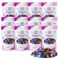 One Pound Assorted Glass Beads for Jewelry Making, DIY Lamp Work, Arts and Crafts, and Decorative Hobby Artistry, Colorful Crystal Assortment Bulk Mix, 4-18mm (Mixed Colors) (12)