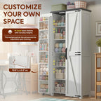 72" H Craft Storage Cabinet with LED Lights