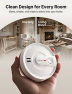 X-Sense Interconnected Smoke Detector, 10-Year Battery, SD20-W, 6-Pack