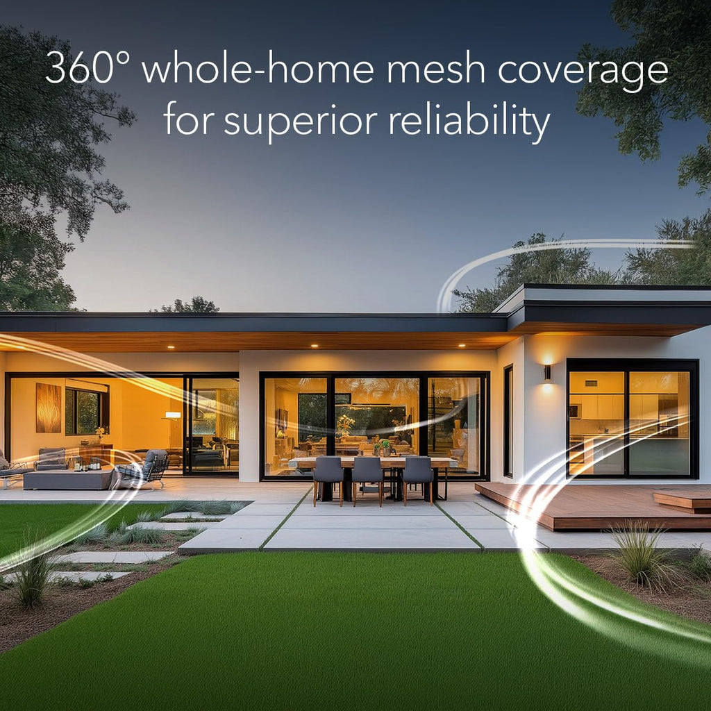 NETGEAR Orbi 360 Series WiFi 7 Mesh System, Up to 6,000 sq ft., 3 Pack