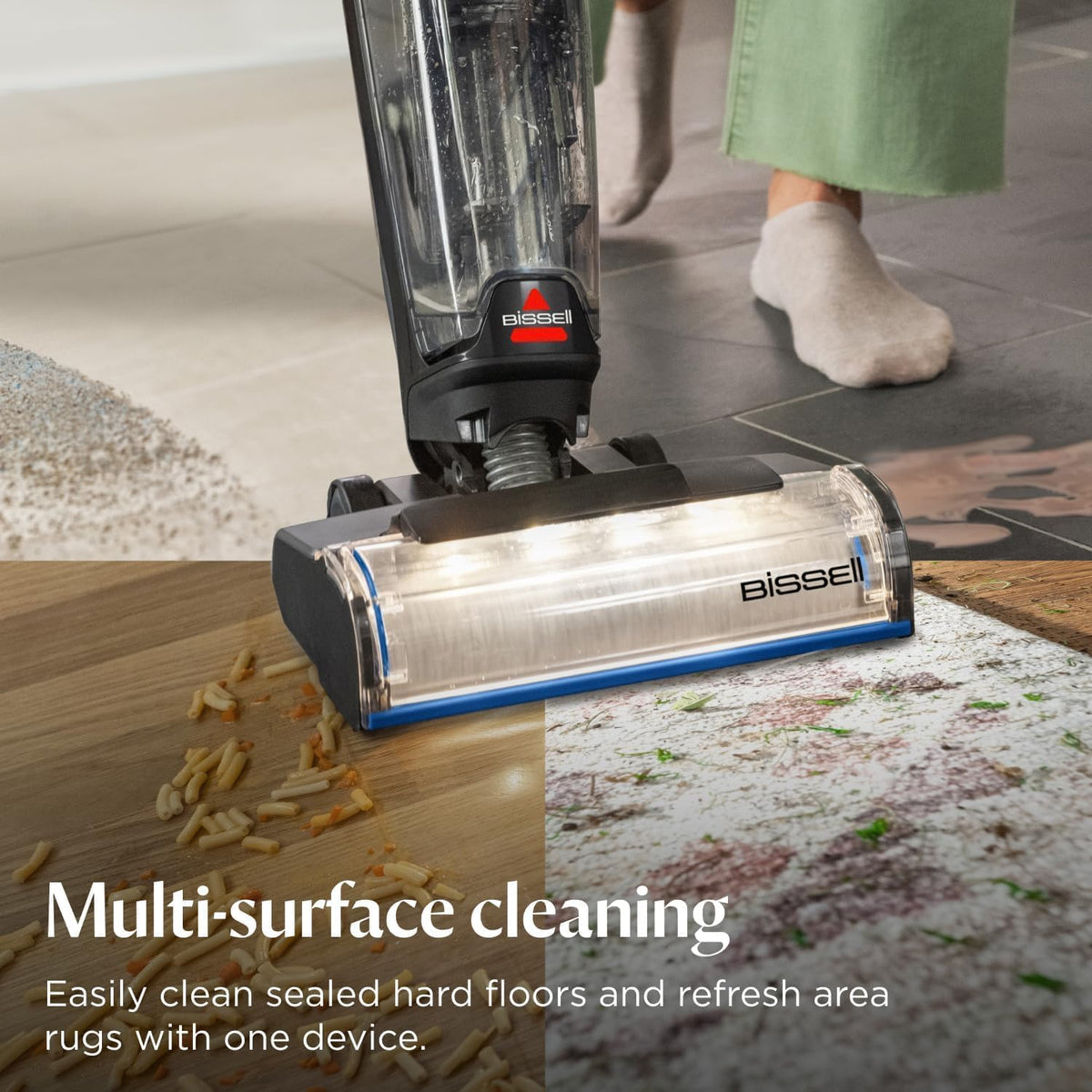 Bissell CrossWave Cordless Plus Wet Dry Vacuum, FurFinder Headlights, 4356