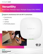 aruba Instant On AP22 .11ax 2x2 WiFi Access Point | US Model | Power Source Included (R6M49A)