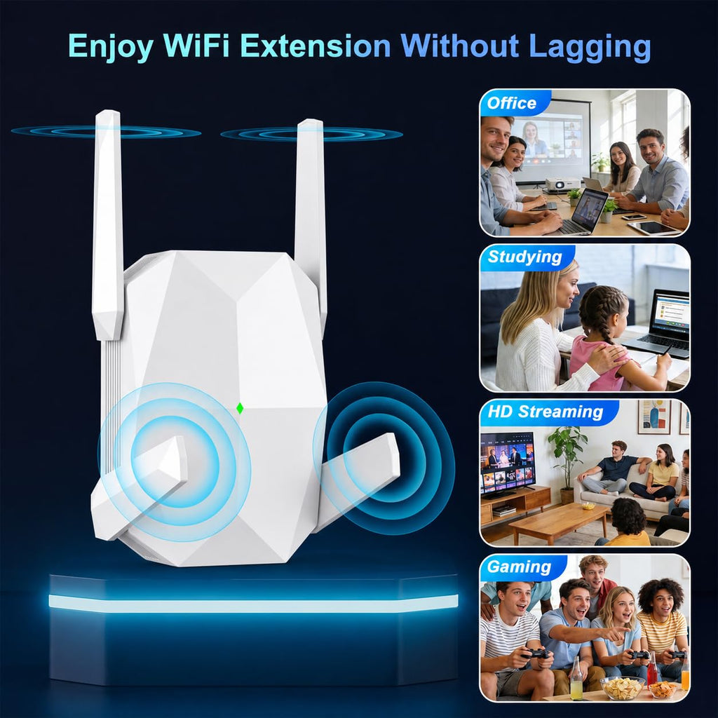 WiFi Extender, 2026 New 40X WiFi 6 Booster AX3000