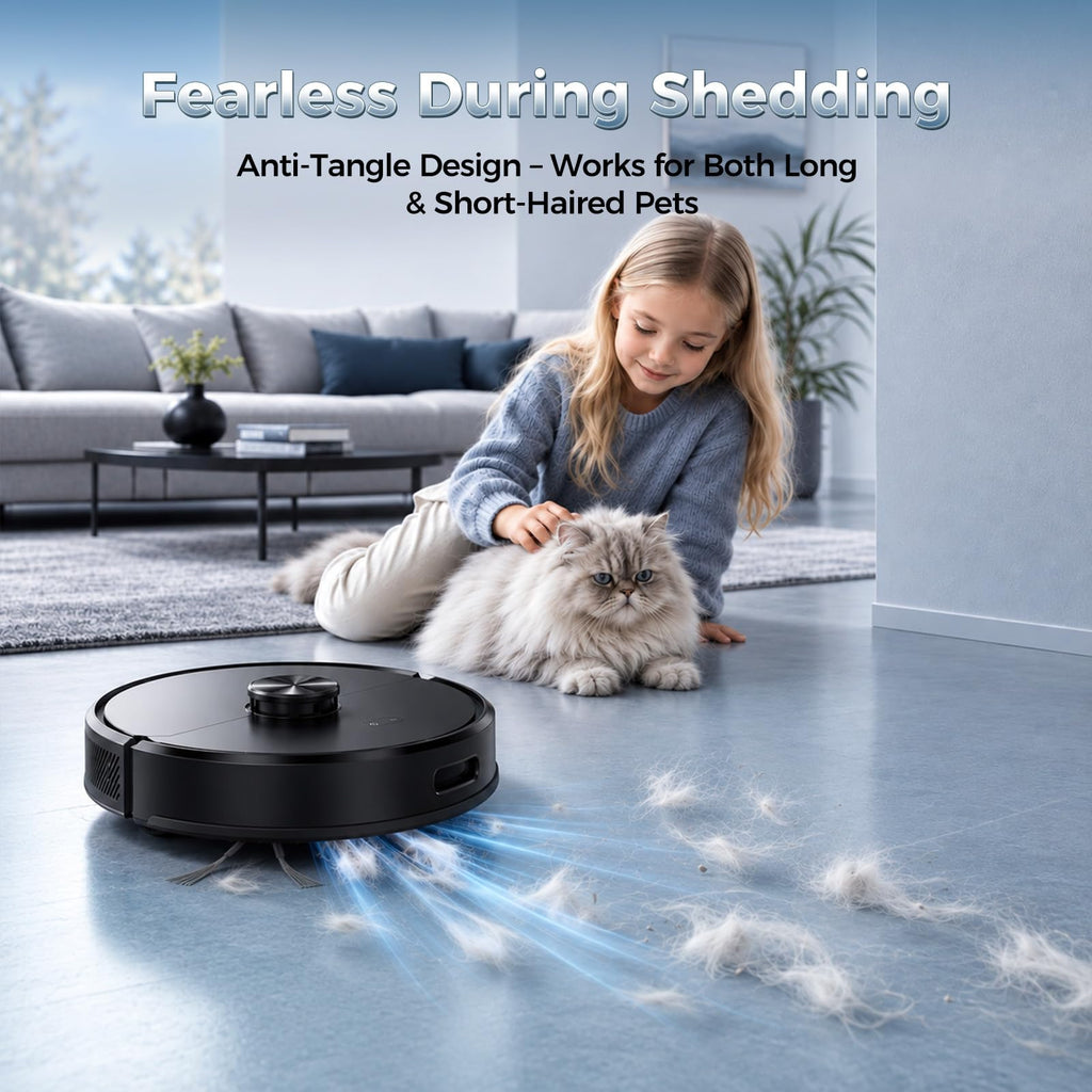 Kilgone Robot Vacuum and Mop with Self Emptying Dock, 90 Days Hands-Free