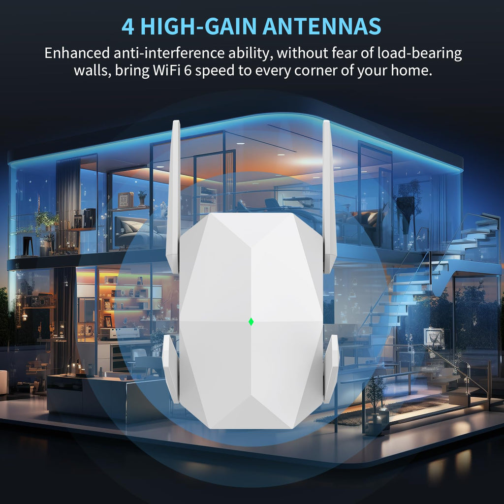 WiFi Extender, 2026 New 40X WiFi 6 Booster AX3000