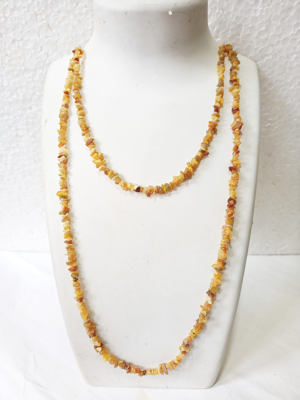 34" Natural Ethiopian Opal Chip Beads Strand -Pack of 20, Gravel Uncut/ Freeform Shape, 50 Ct, Nuggets for Beading- Jewelry Making, Art & Craft, Wholesale