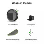 iRobot Roomba 115X Combo Robot Vacuum & Mop, 15,000 Pa, Easy to use, Intense Power-Lifting Suction, LiDAR Navigation, Multiple Cleaning Modes, Avoids Mopping Carpets, Self-Charging