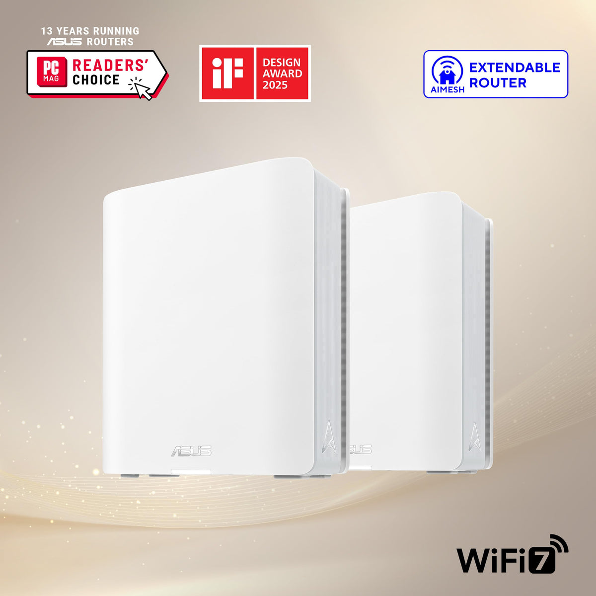 ASUS ZenWiFi BT8 Tri-Band WiFi 7 (802.11be) Smart AiMesh Extendable Router