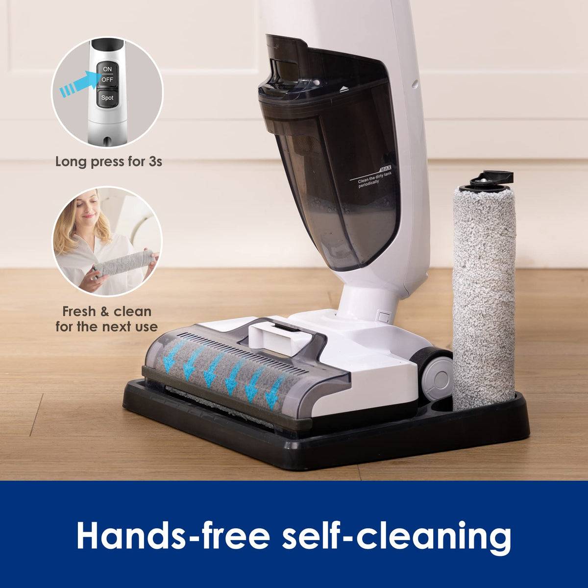 Tineco iFLOOR 2 Complete Wet Dry Vacuum, Hard Floor, Cordless