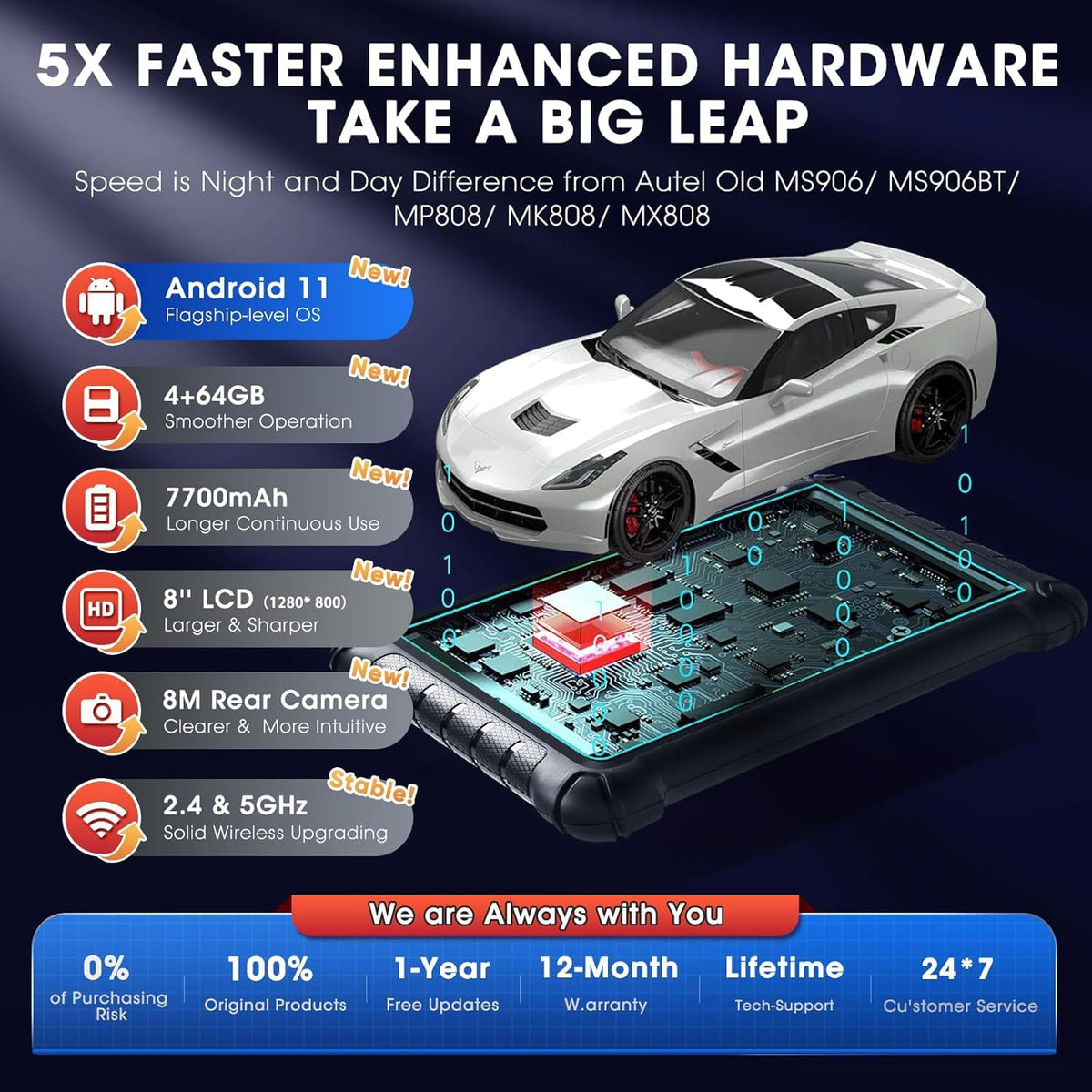 Autel Scanner MaxiCheck MX900, 2026 US Ver. of MK900 MK900BT, CAN FD & DoIP
