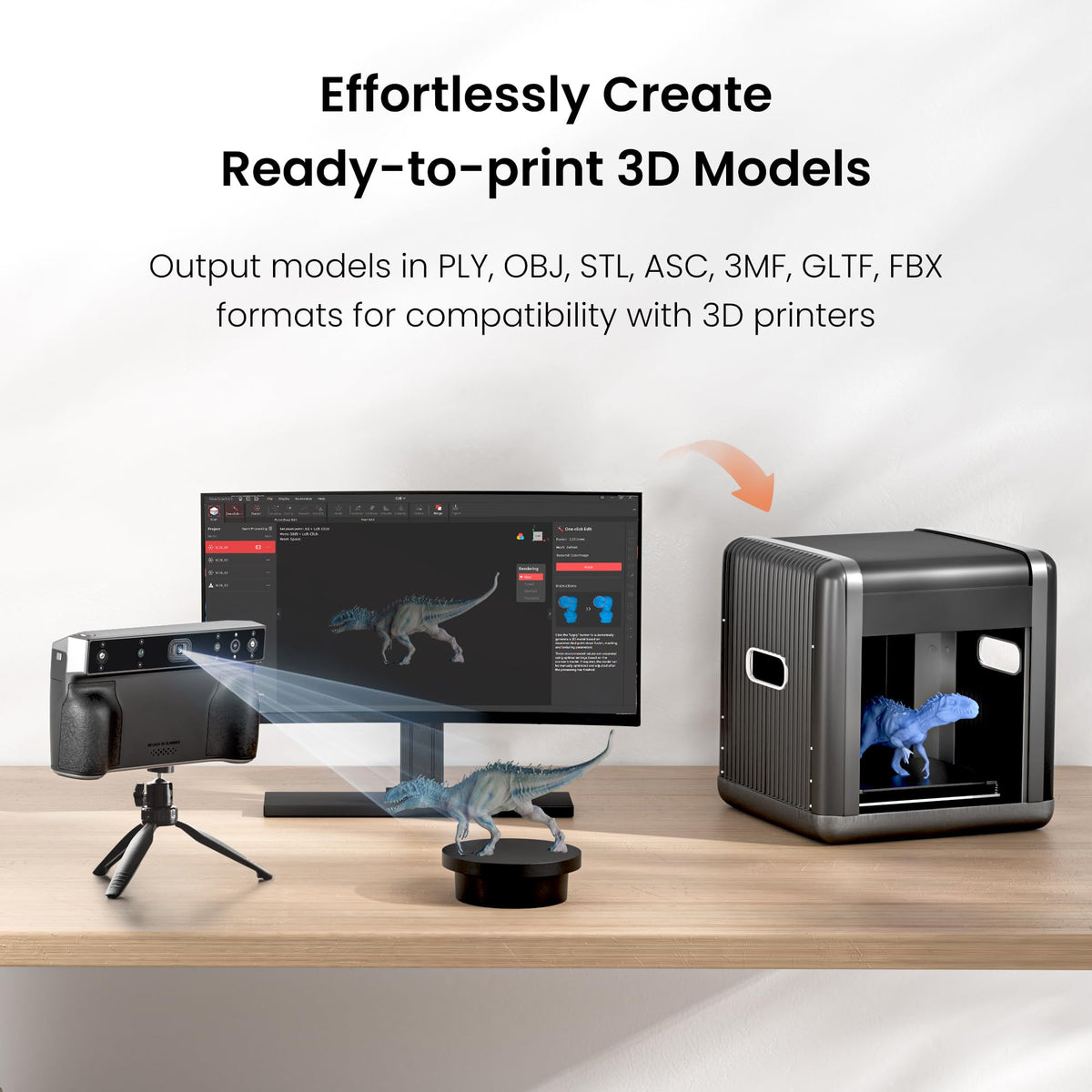 Revopoint MIRACO Pro 3D Scanner, All-in-One Scan, for 3D Printing