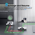 SHELIKI Robot Vacuum and Mop Combo, 3-in-1 Robotic Vacuums Cleaner with 70-Day Self-Emptying Base, LiDAR Navigation Smart Mapping & Strong 6000Pa Suction, for Pet Hair, Hard Floor, Carpet
