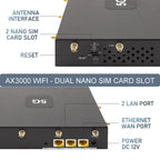 5G SIM Card Router CPE, WiFi 6 5G Modem Dual Band NSA SA with SIM Card Slot for Smarthome Office Indoor High Speeed Wireless Router