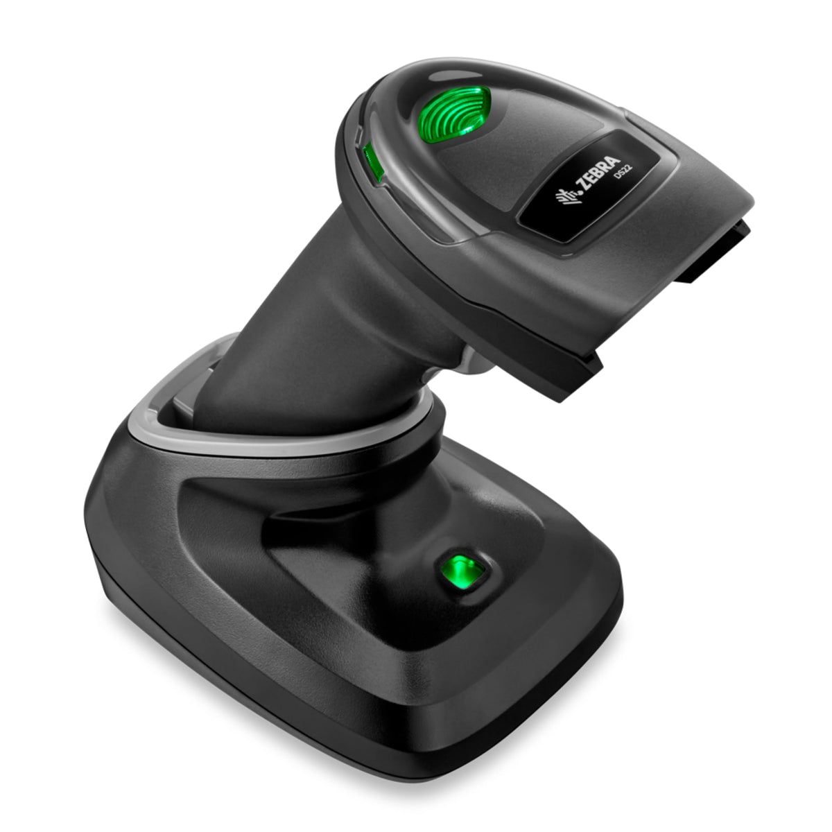 Zebra DS2208 Handheld Barcode Scanner with Stand | 1D/2D, QR Code