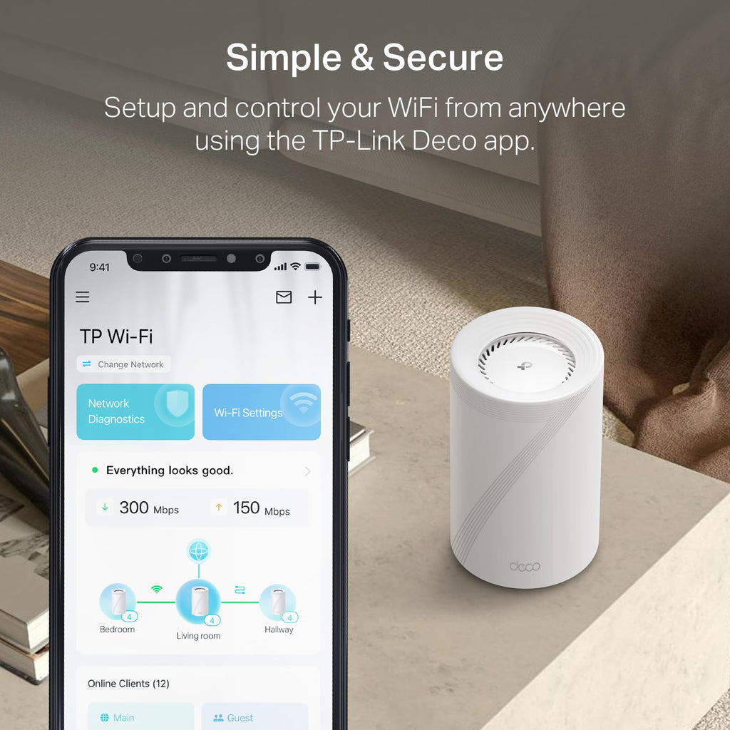 TP-Link Deco 7 Pro BE17000 Tri-Band Wi-Fi 7 Whole Home Mesh System
