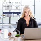 Tenda AX3000 Mesh WiFi 6 System Nova MX12-7000 sq.ft WiFi Coverage - Whole Home - 1.7 GHz Quad-Core CPU - Dual-Band Mesh Network for 160+ Devices - 3 Gigabit Ports per Unit - 3-Pack