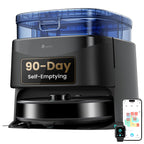 Lefant Robot Vacuum and Mop, 20000Pa Suction, 90-Day Self-Emptying, Obstacle Avoidance, Auto Mop Washing&Drying, All-in-One for Pet Hair Carpet, 5G WiFi Alexa/APP/iWatch Control, M3 Max